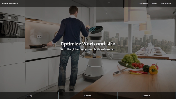 Prime Robotics homepage